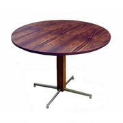 Table à manger Jorge Zalszupin ronde extensible palissandre jacaranda 1960