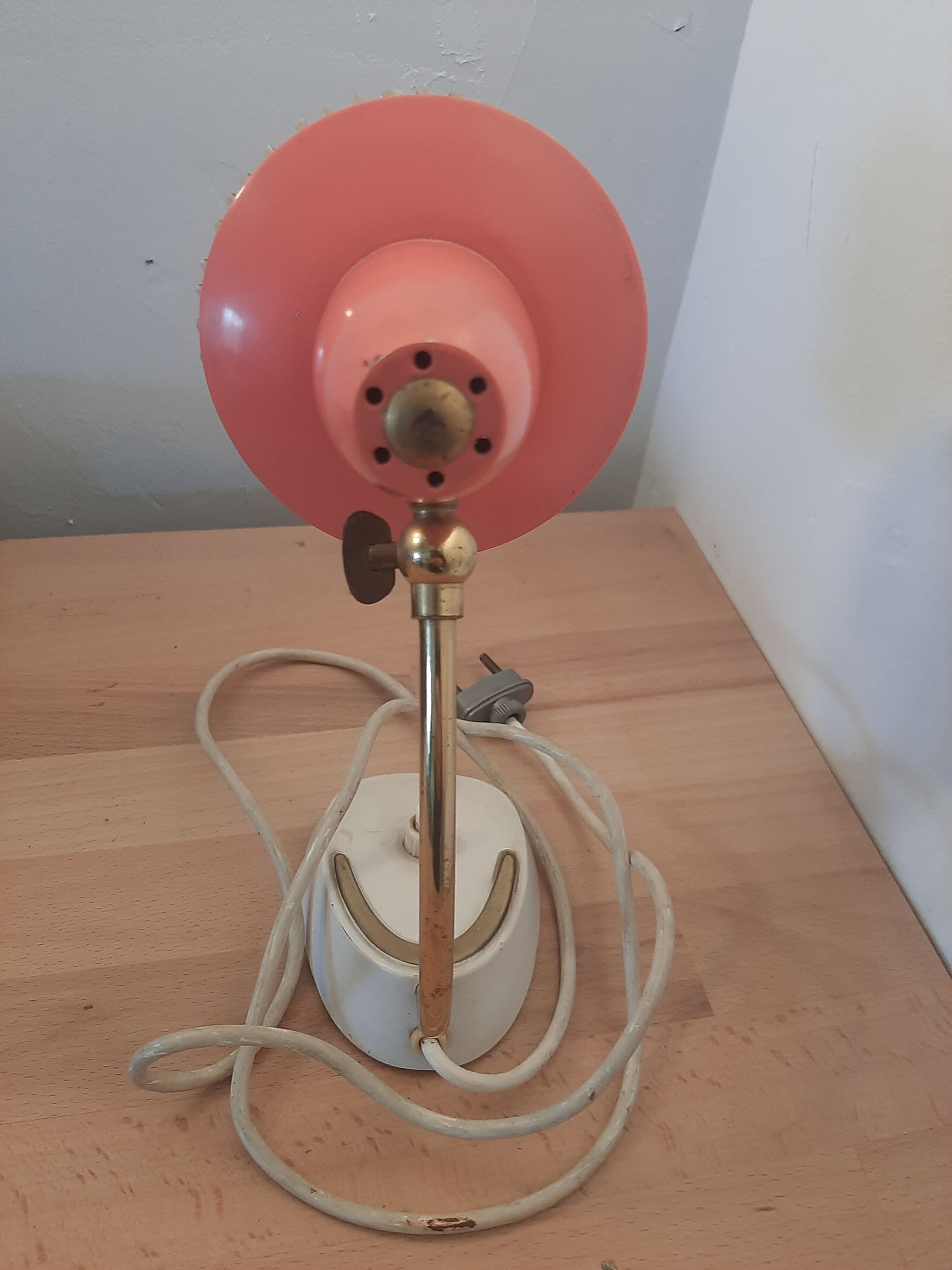 Swiss adjustable vintage modernist bedside lamp
