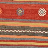 6x9 Striped Vintage Kilim Rug, Home Decor Carpet, 175x276Cm