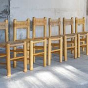 Chaises de salle à manger style Perriand