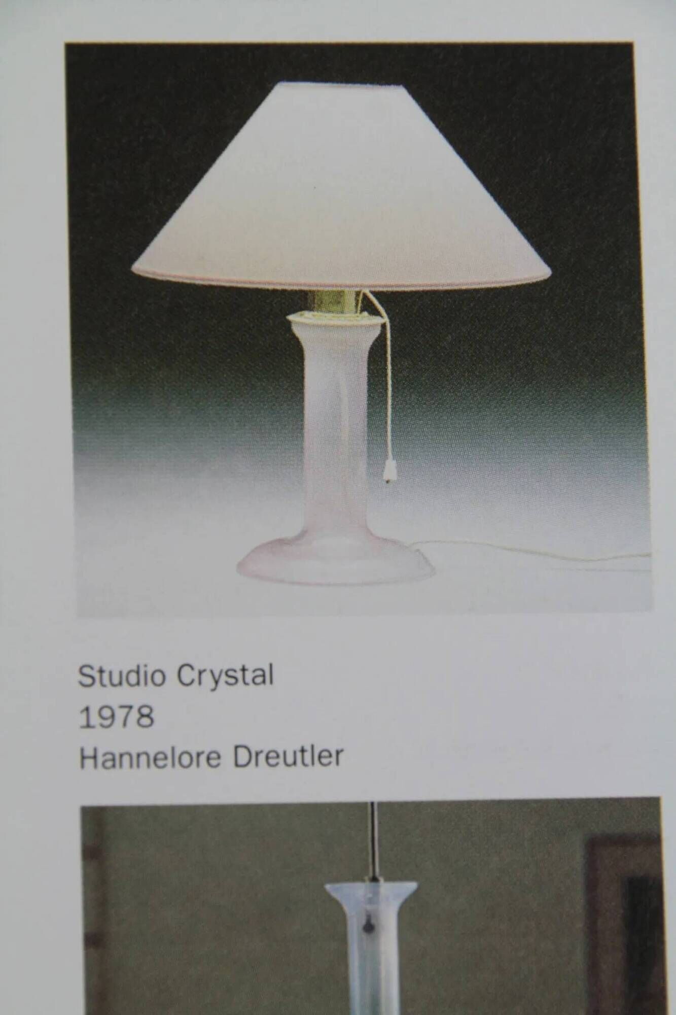 Lampe de table Crystal Studio par Hannelore Dreutler / Studio Åhus pour Ateljé Lyktan, Suède, 1989