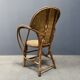 Fauteuil en bois tressé art populaire