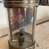 Brass and glass wall lamp