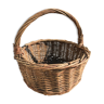 Vintage round wicker basket