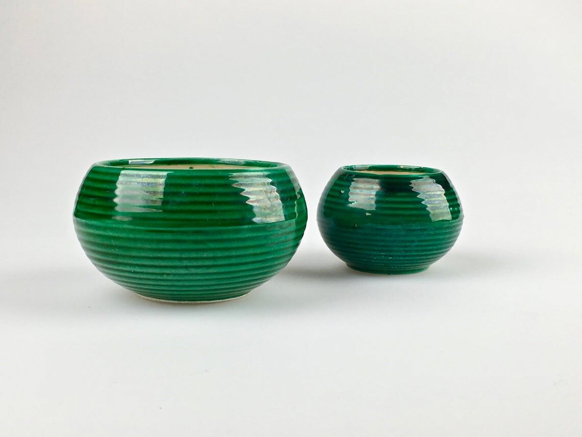 Pair of 1930s ceramic nesting bowls