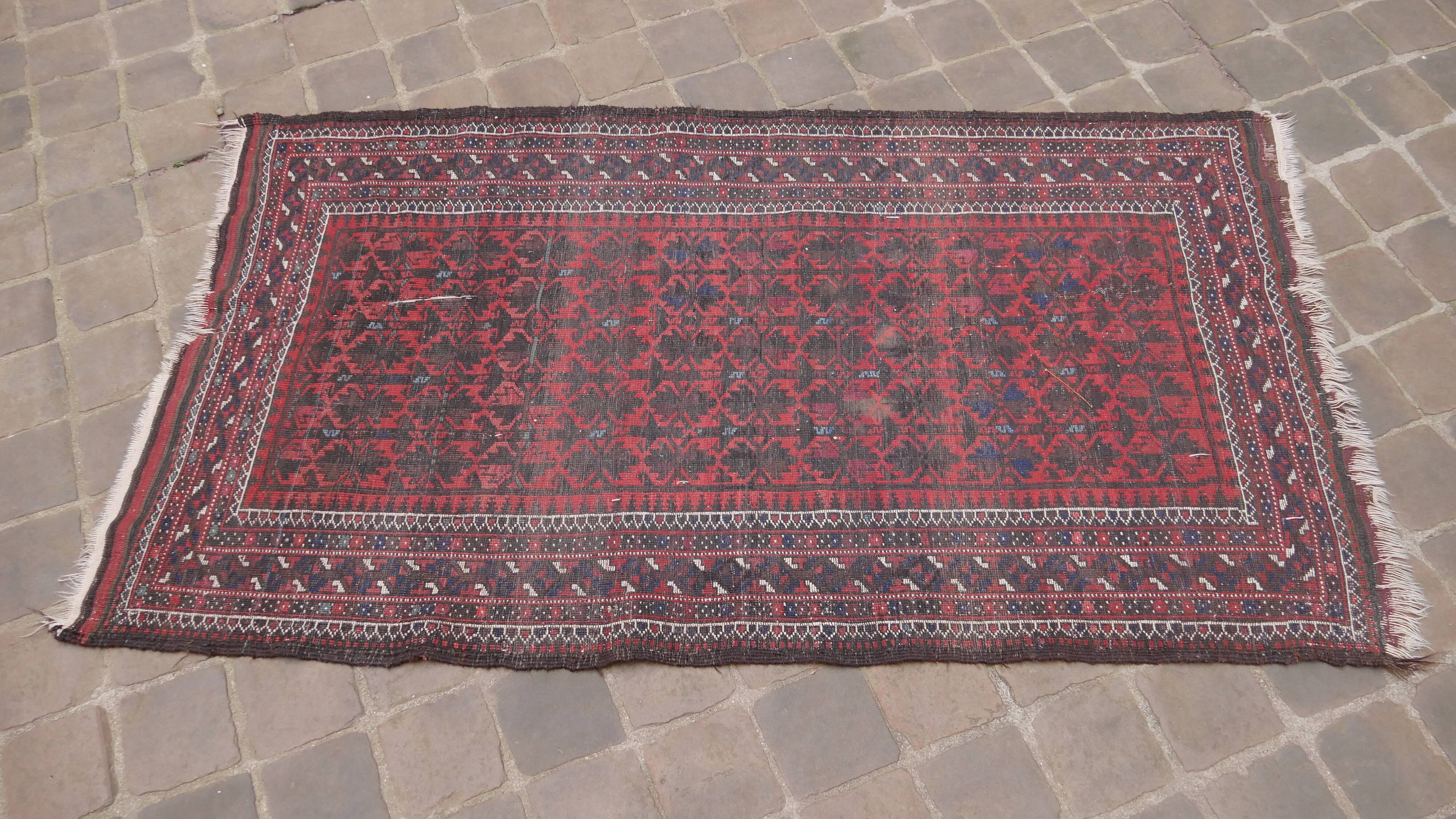 Oriental carpet handmade Persian Belouch