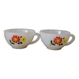 Vintage set of two Arcopal Rotterdam cups