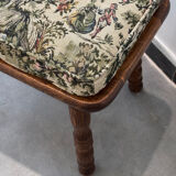 Wooden stool with cushion