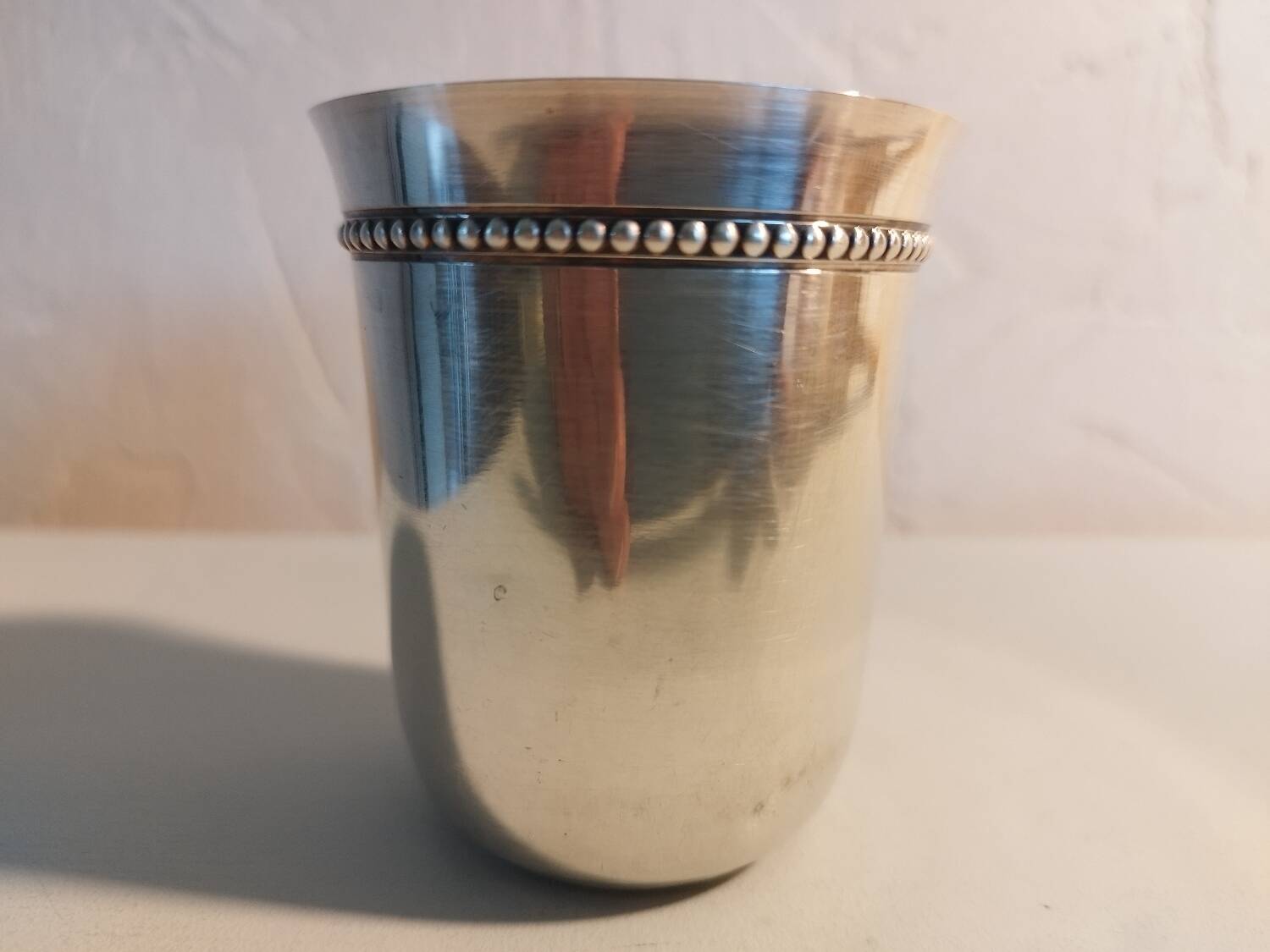 Silver-plated tumbler