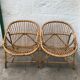 Pair of armchairs adult rattan basket