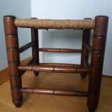 Tabouret bois et corde