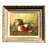 Still life and apples painting
