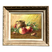 Still life and apples painting