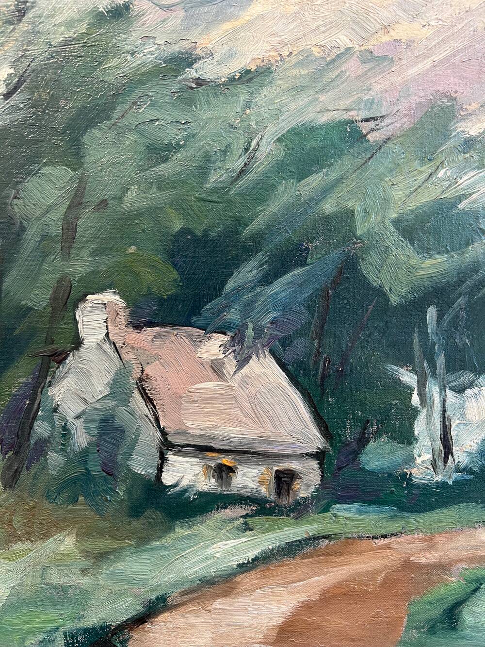 Painting "The house in the middle of the forest"