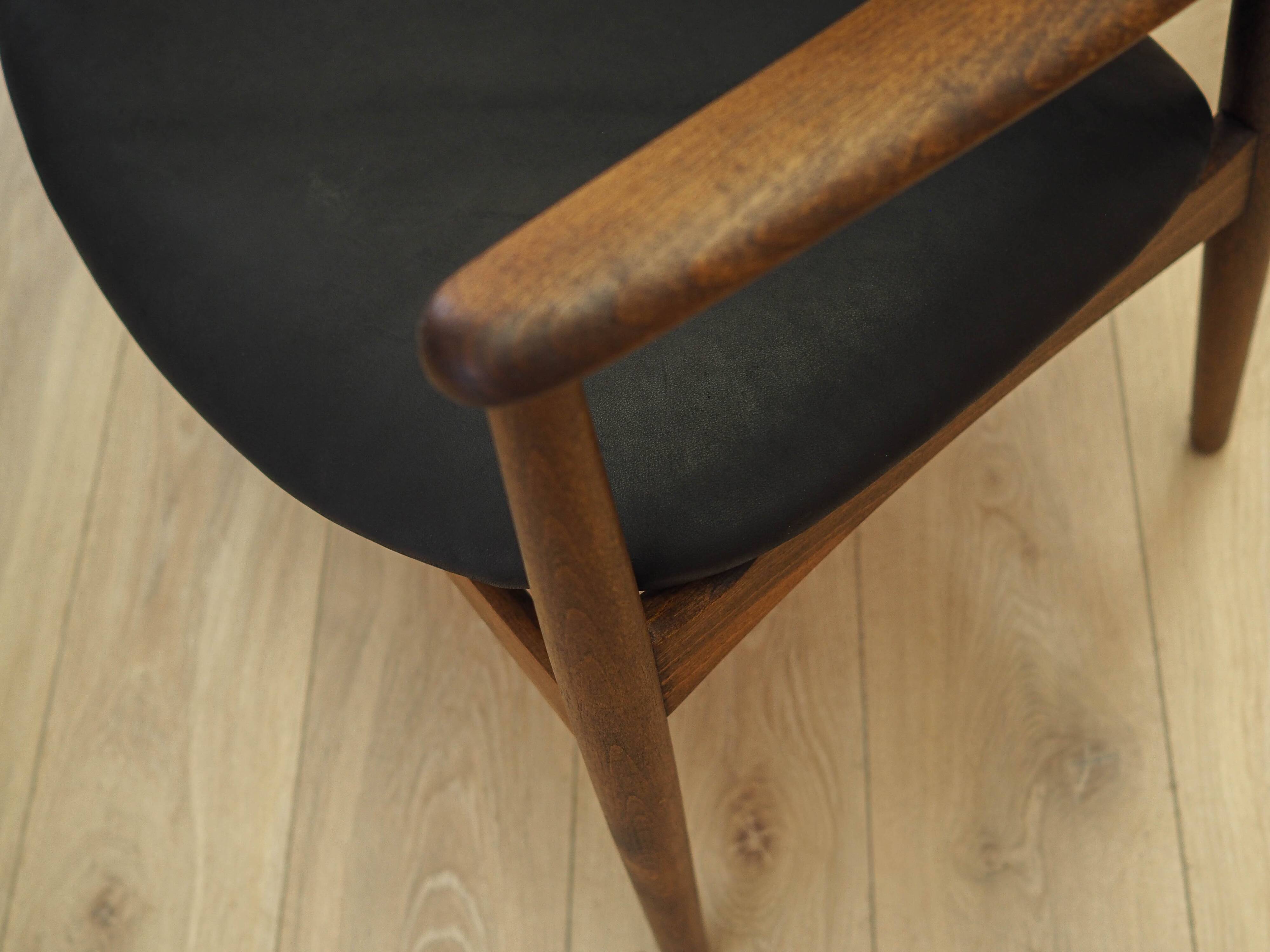 Larsen & Madsen Oak Lounge Chair for Fritz Hansen, 1970s