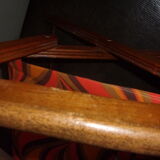 Folding chair wood camping Scandinavian style 1960