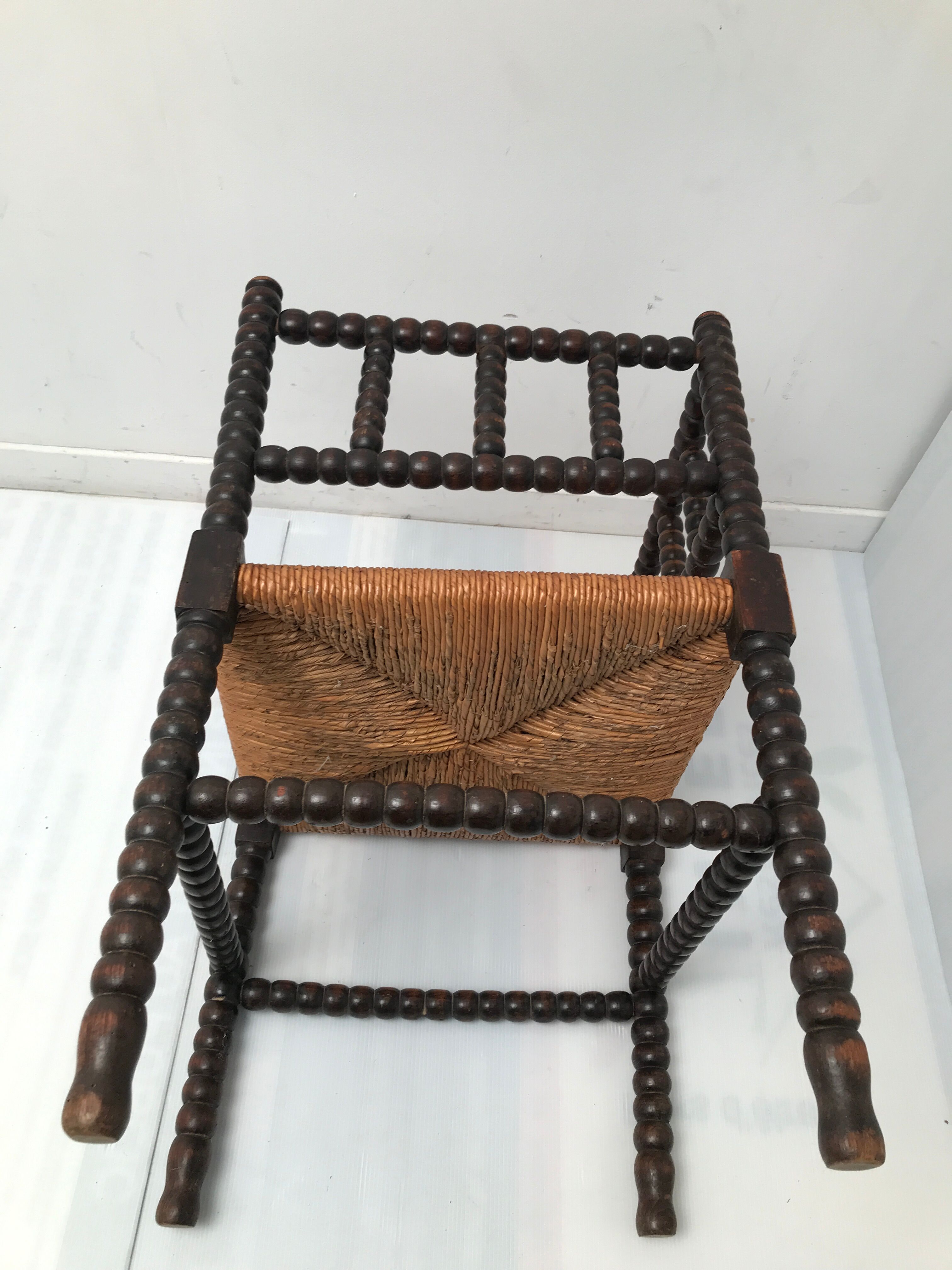 Fauteuil d'angle ancien