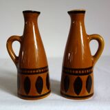 2 Longchamp glazed ceramic pitchers from the 70s