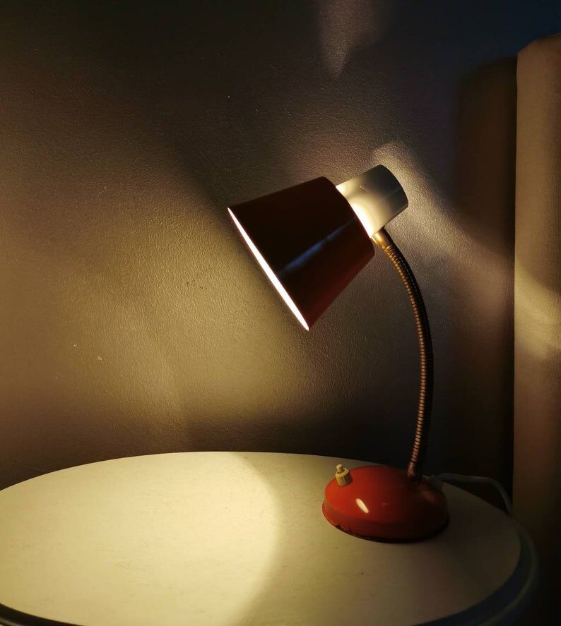 Hala Zeist 60s metal swan collar lamp