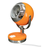 Goffredo Reggiani Orange Eyeball Space Age Table Lamp, Italy, 1970s
