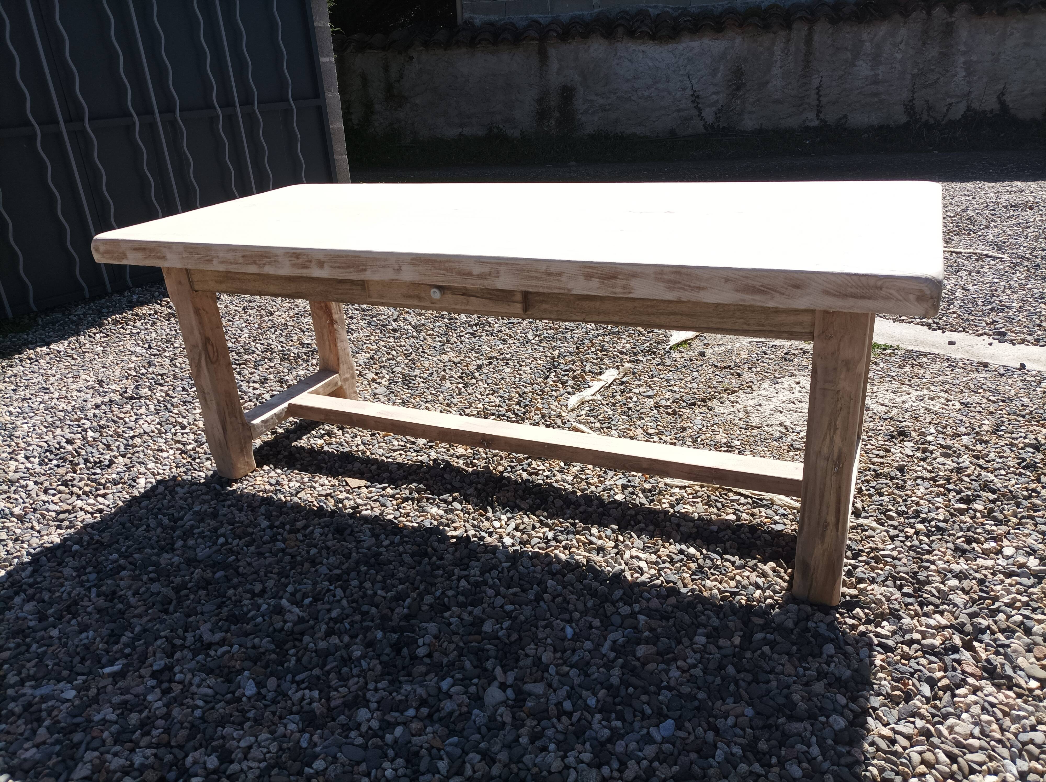 Beech farmhouse table
