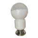 Lampe de table en verre de Murano et métal chromé