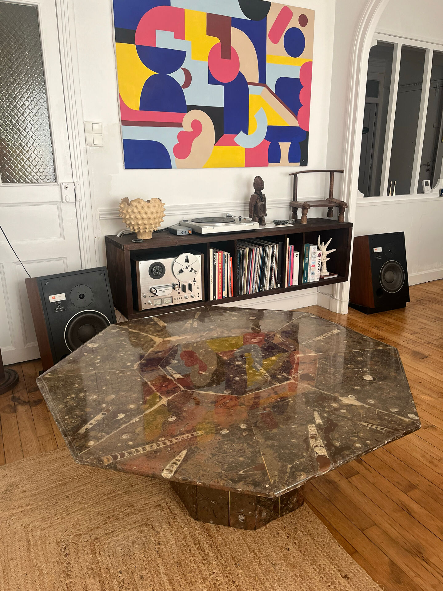 Table basse en marbre