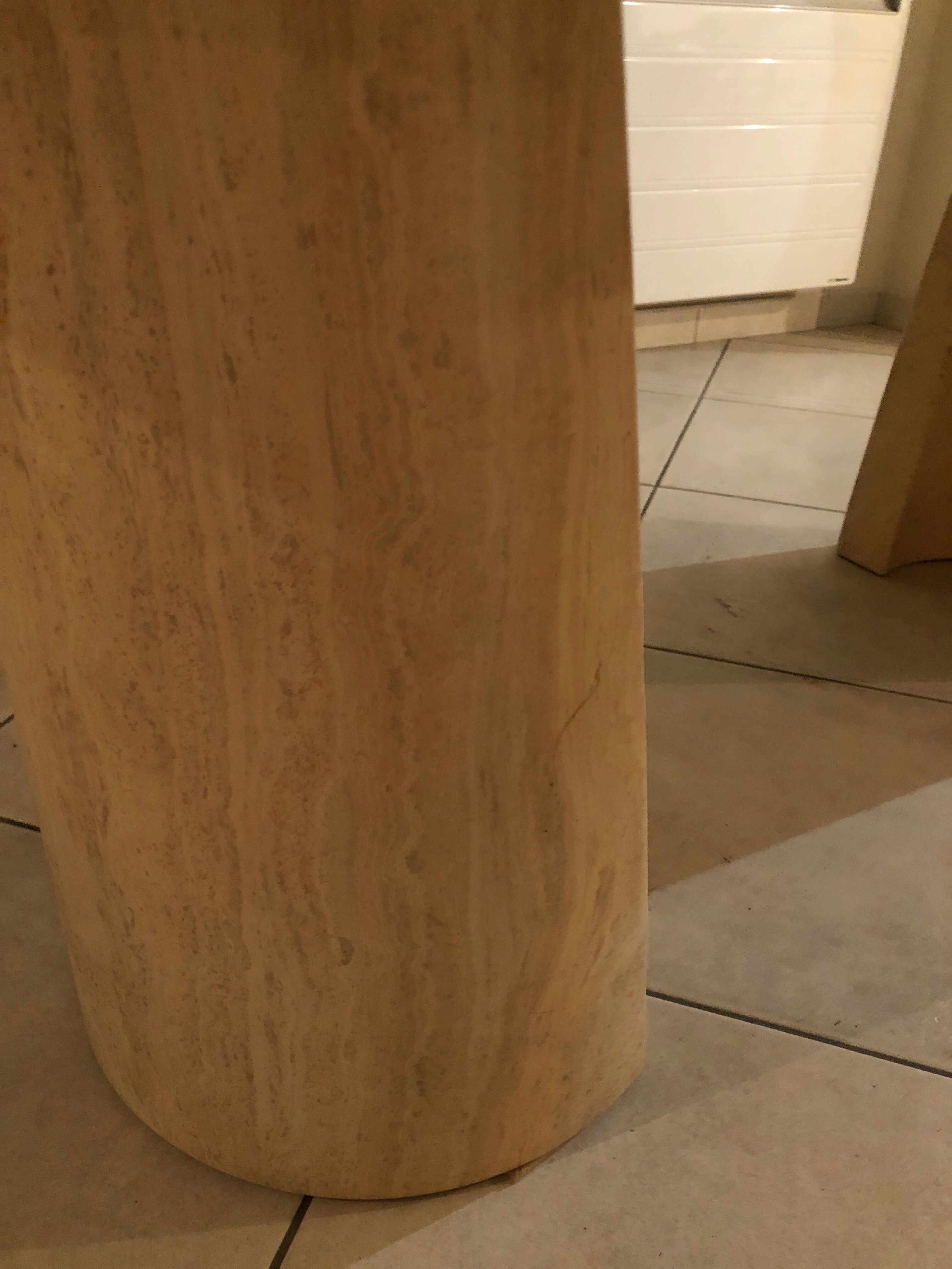 Travertine table