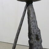 Vintage brutalist floor candlestick