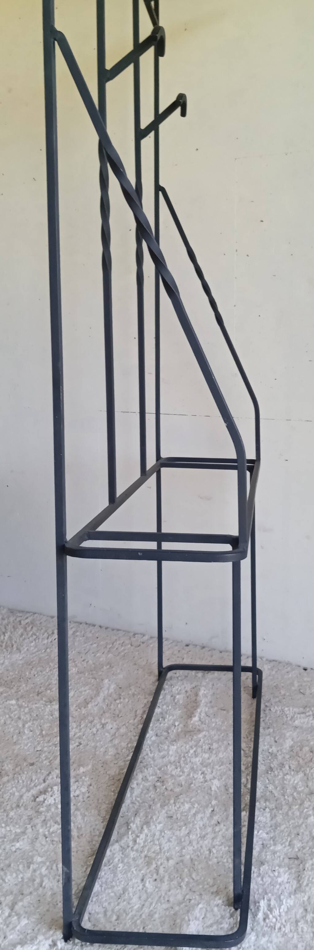 Large modernist wrought iron cloakroom from the 1950s.