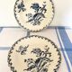 Assiettes plates Gien chardons