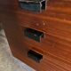 Office cm 172 Pierre Paulin in mahogany and metal circa 1960