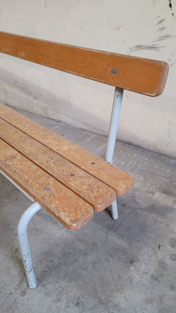 Banc d'école maternelle enfant fabrication 1950