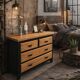 Commode bois massif et noir