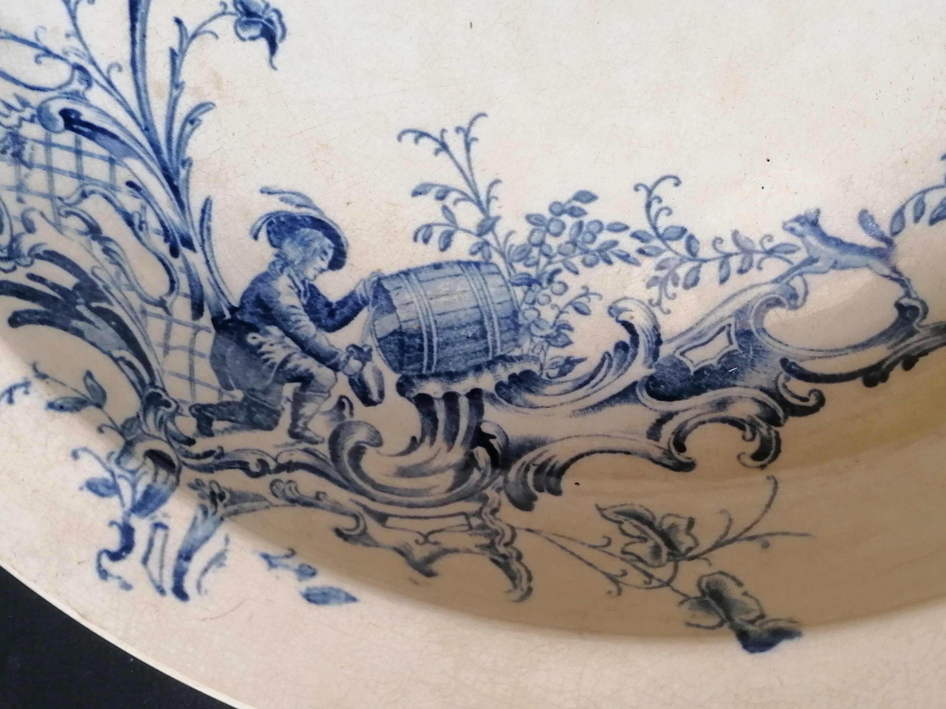 Shallow dish, iron earth, Jules Vieillard, 19th century.
