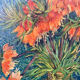 Table bouquet flowers reproduction frame wood