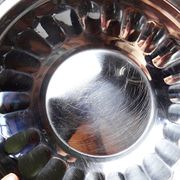 Set of 3 vintage stainless steel bowls from the 1980s.