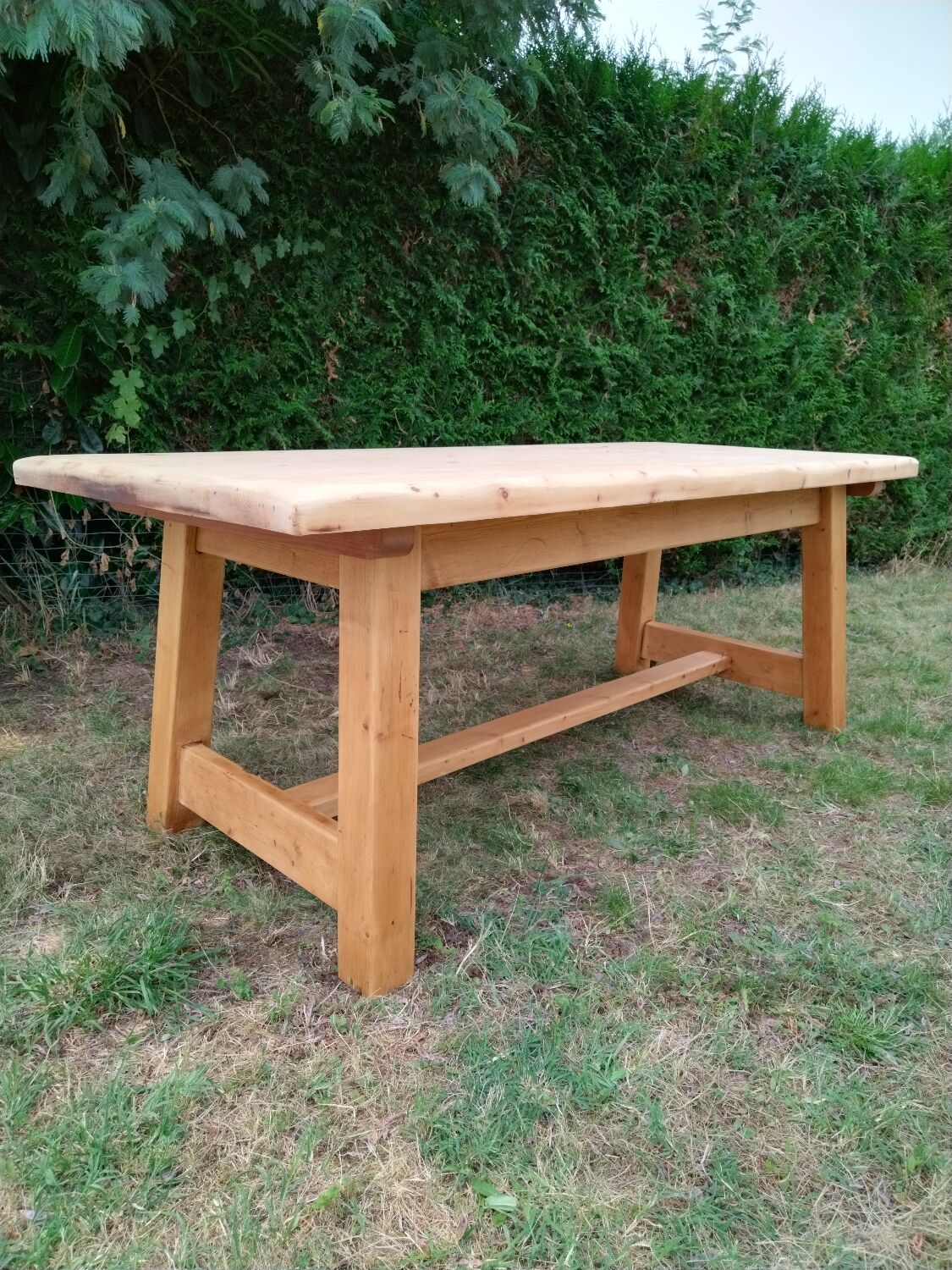 Solid oak farmhouse table