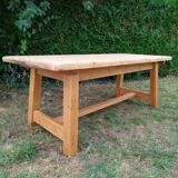 Solid oak farmhouse table