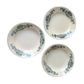 Lot de 3 assiettes Longchamps