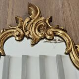 Rockery mirror under gilded frame