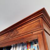 Walnut cabinet with Louis Philippe mirror door