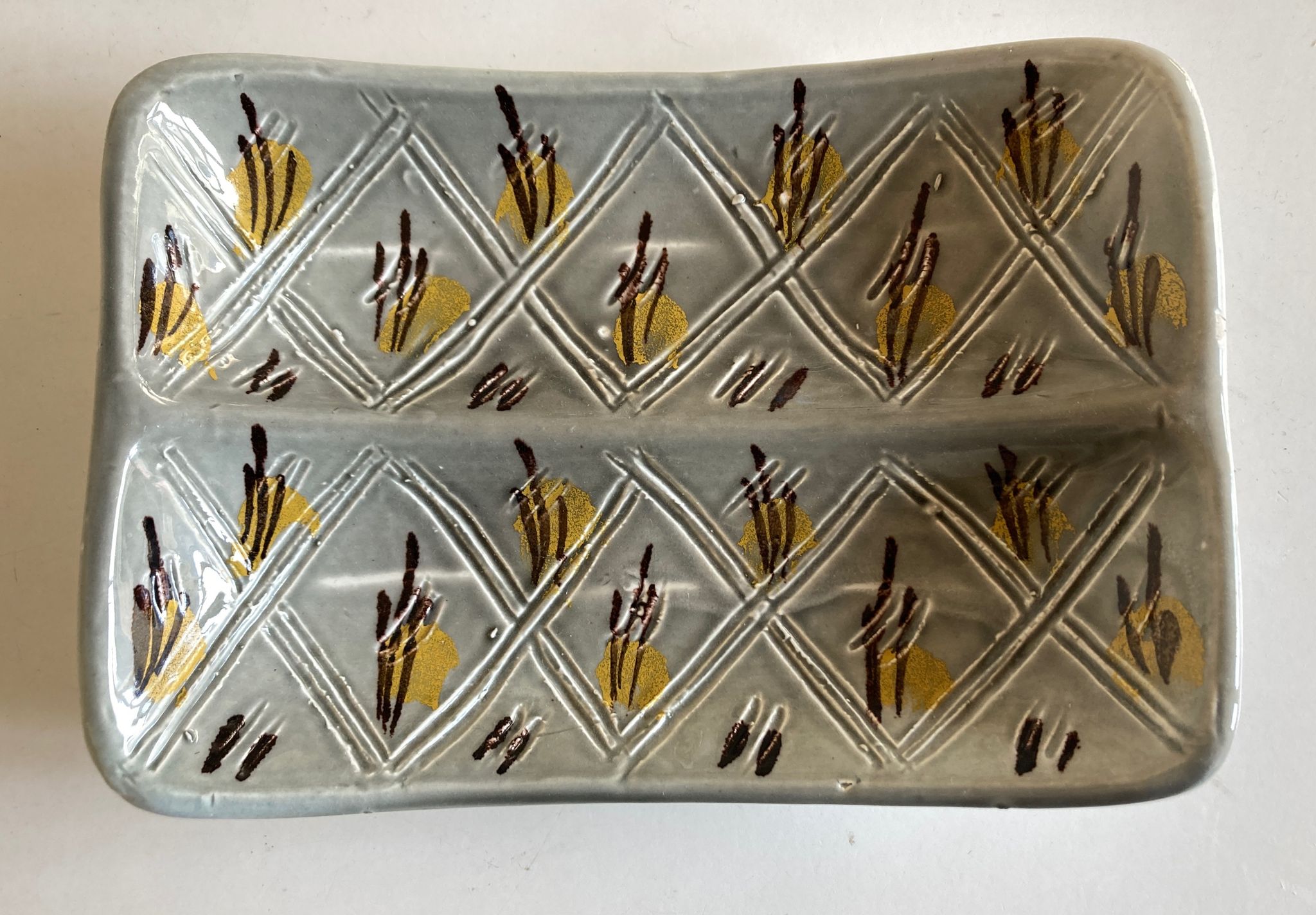 Céramique italienne vide poche Tasca sgraffito 1960