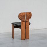 Set of Six 'Africa' Mid-Century Italian Dining Chairs by Scarpa