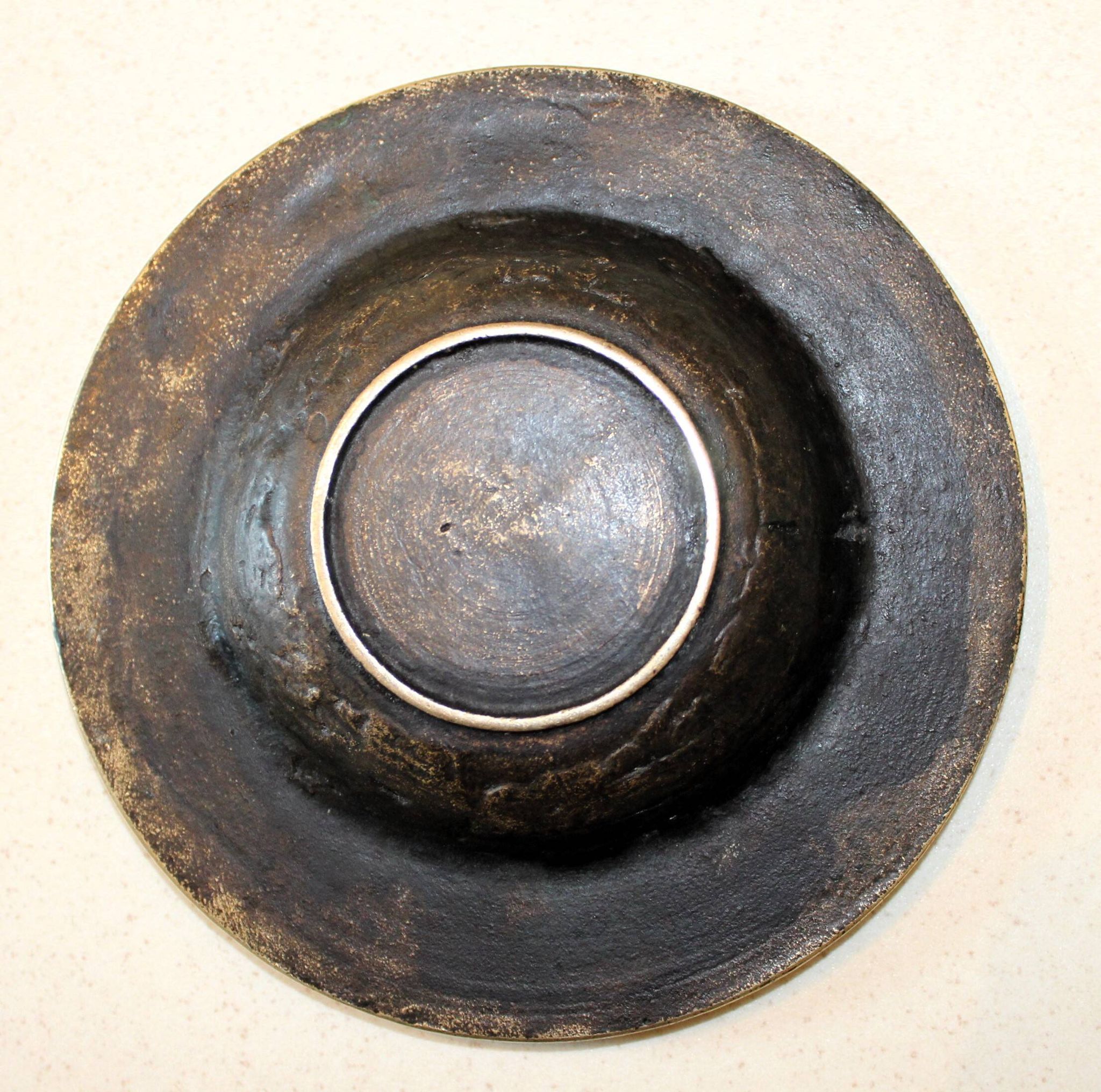 Cendrier vide-poche zodiaque en bronze massif
