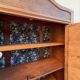 Armoire parisienne d’hôtel miroirs biseauté chêne brut 1920