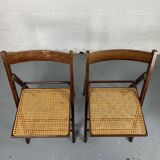 Lot folding chairs in canning