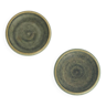 Set de 2 bols de collection scandinaves modernes en grès marron sable par G. Borg