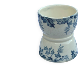 Antique Diabolo egg cup in Saint Amand earthenware - Marie Louise