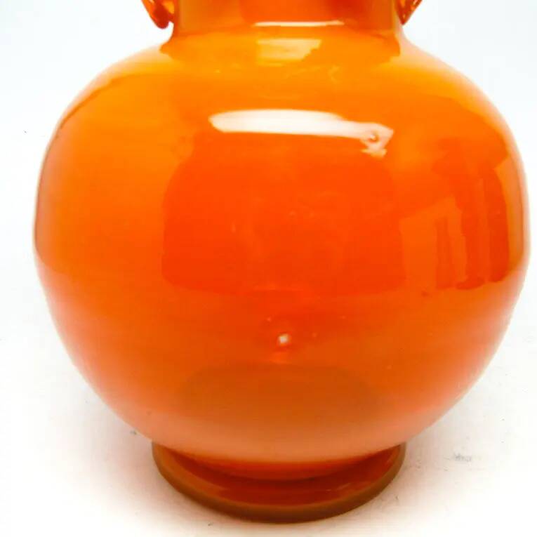 Vase, moderne du milieu du siècle, en verre, conçu par J. Słuczan-Orkusz, Pologne, années 1970